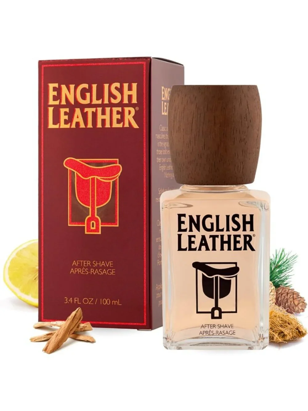 Men's Aftershave 3.4oz | English Leather Scent | Refreshing & Long-Lasting